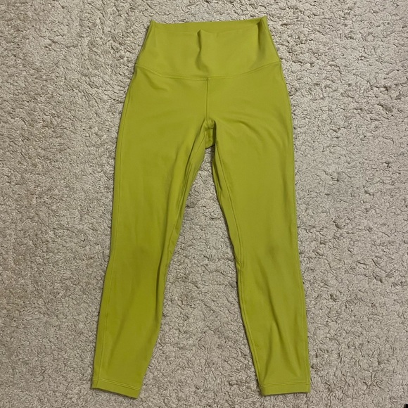 Neon green Align Lululemon Leggings 8 - Picture 3 of 9